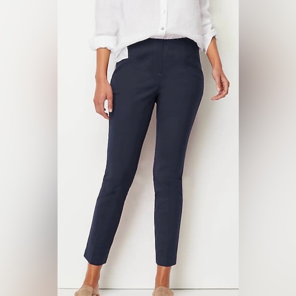 J. Jill Straight Leg Ankle Pants Navy Size 8 - Picture 1 of 6